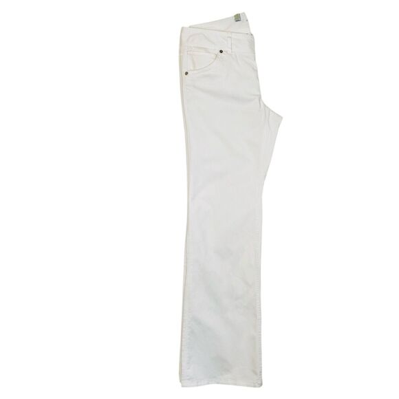 The Christie Fit Flare Jean 10 Tall White Mid Rise Chino Pant Nautical Coastal - Picture 5 of 12